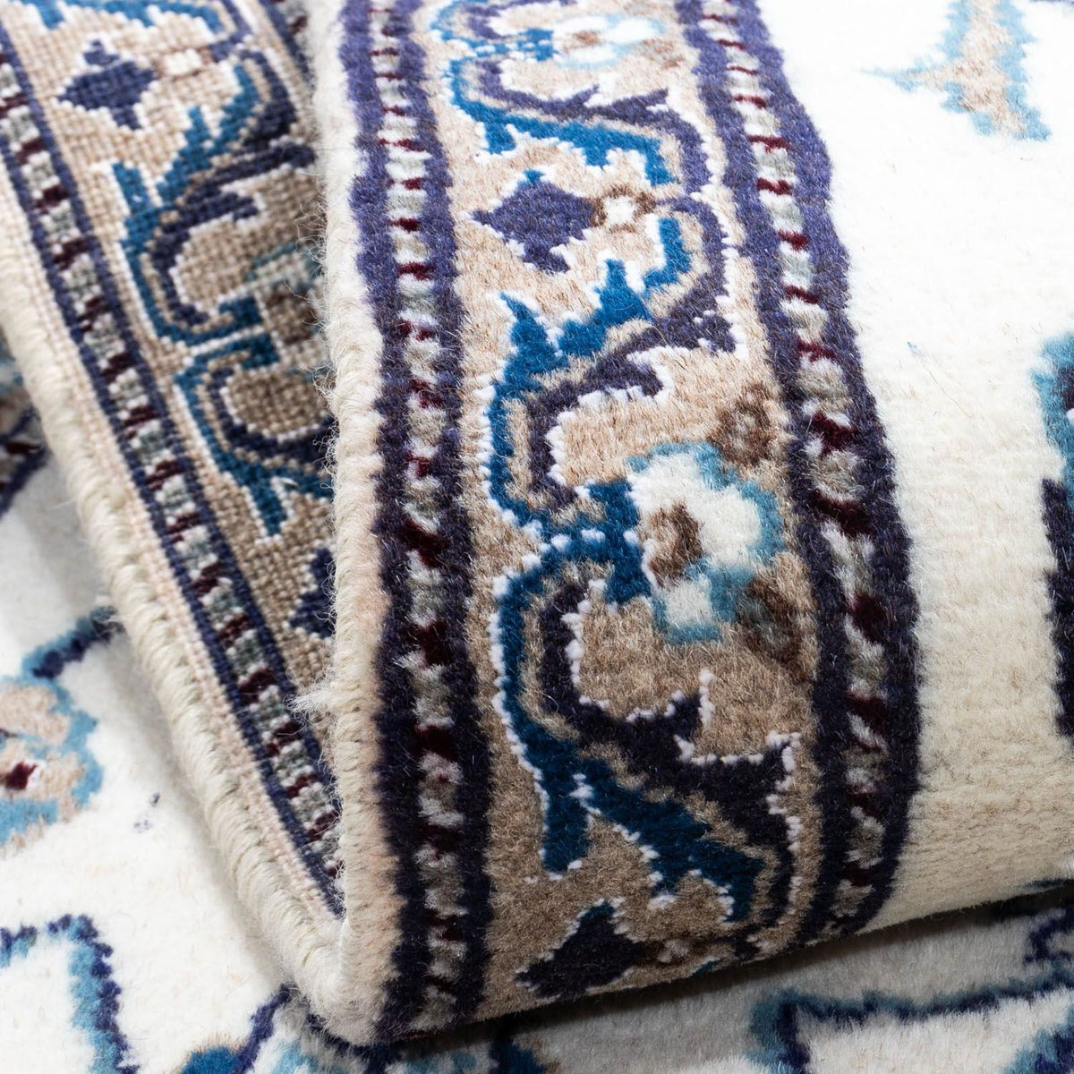 Alfombra persa - Nain - 131 x 67 cm - beige