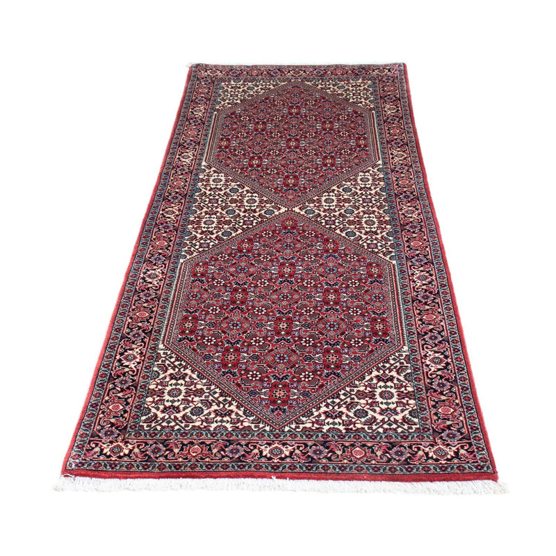 Alfombra de pasillo Alfombra persa - Bidjar - 195 x 73 cm - rojo