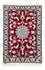 Alfombra persa - Nain - 90 x 60 cm - rojo oscuro
