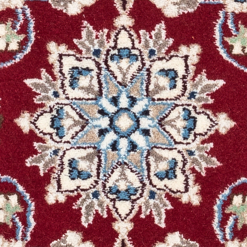 Alfombra persa - Nain - 90 x 60 cm - rojo oscuro