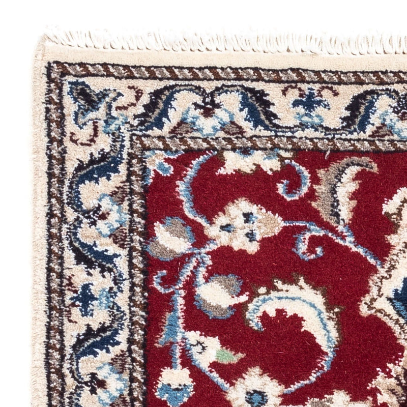 Alfombra persa - Nain - 90 x 60 cm - rojo oscuro