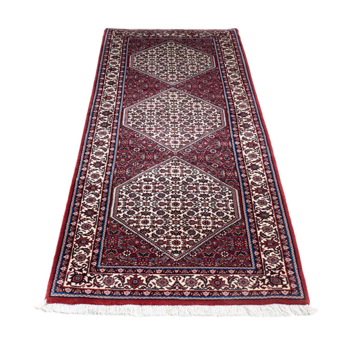 Alfombra de pasillo Alfombra persa - Bidjar - 213 x 76 cm - beige