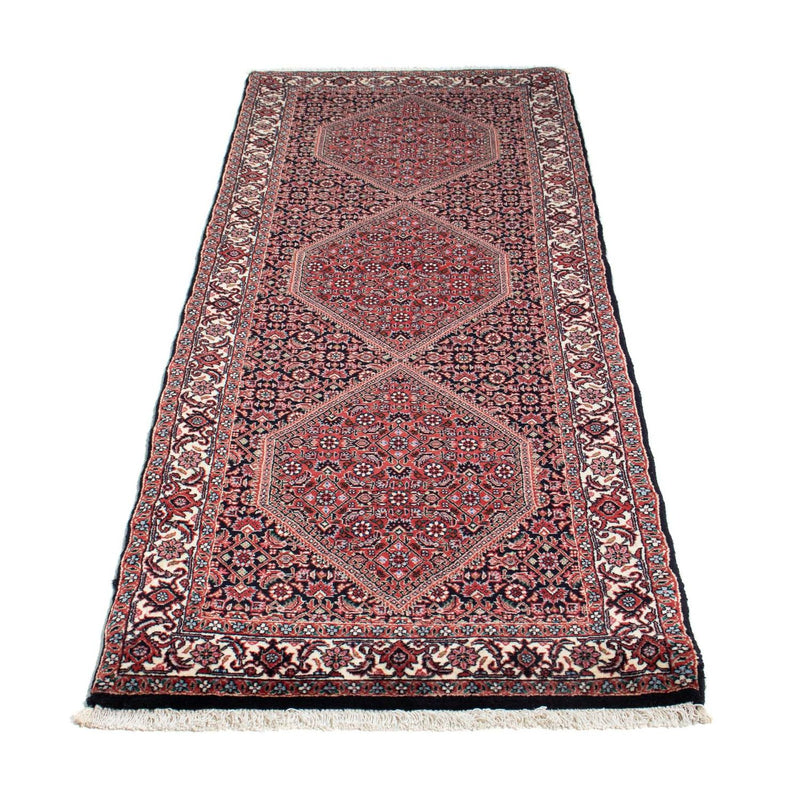 Alfombra de pasillo Alfombra persa - Bidjar - 208 x 73 cm - azul oscuro