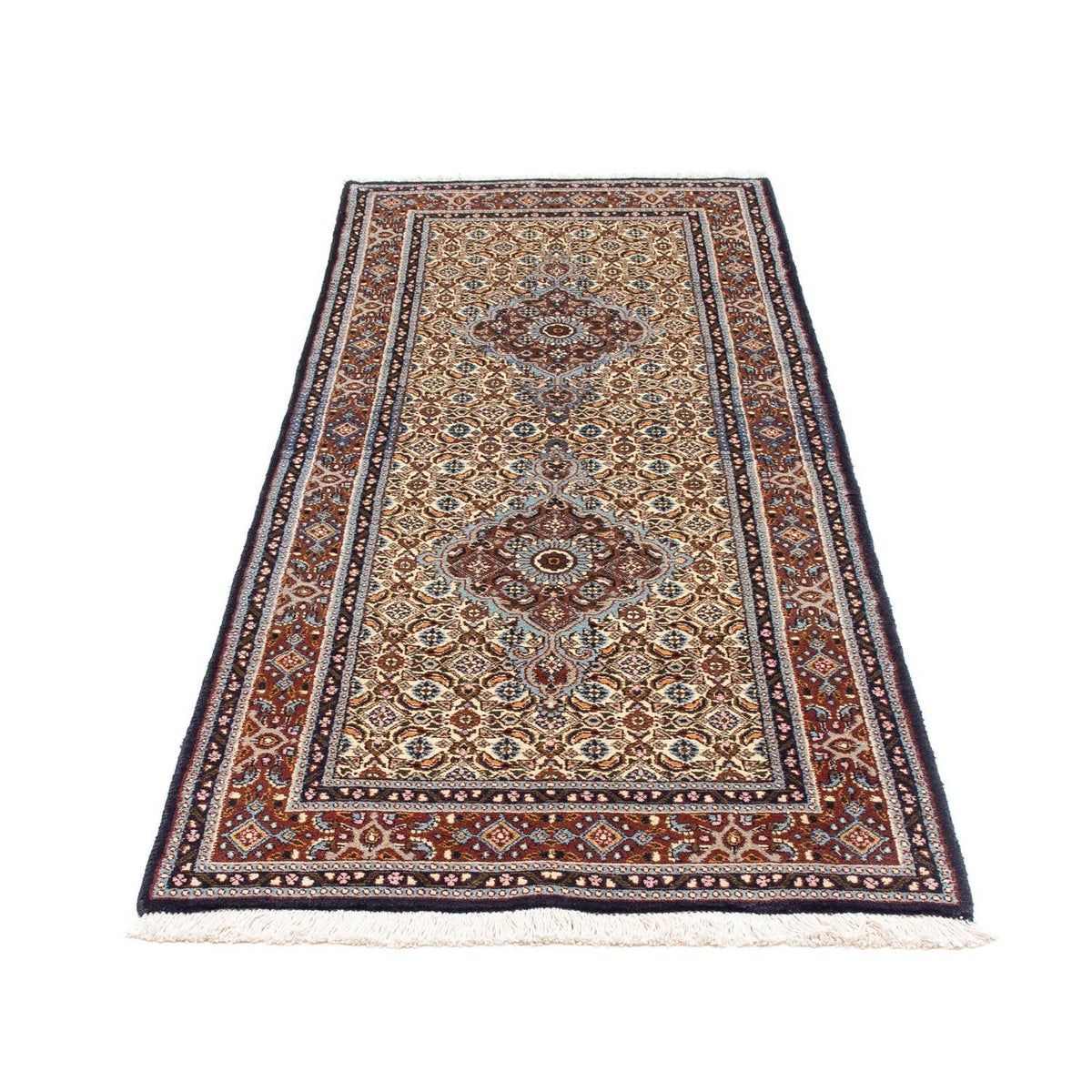 Alfombra de pasillo Alfombra persa - Clásica - 203 x 78 cm - beige