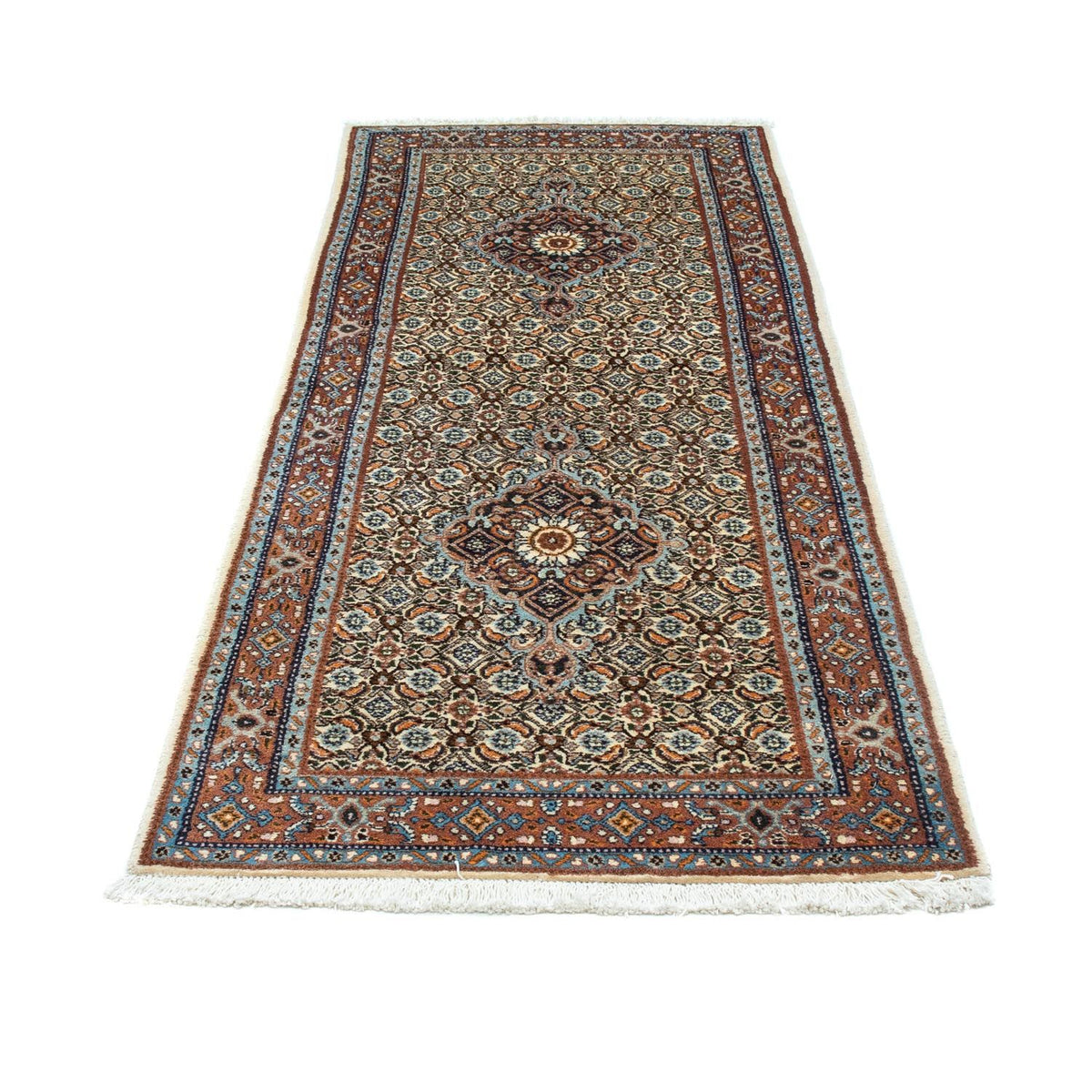 Alfombra de pasillo Alfombra persa - Clásica - 198 x 76 cm - beige