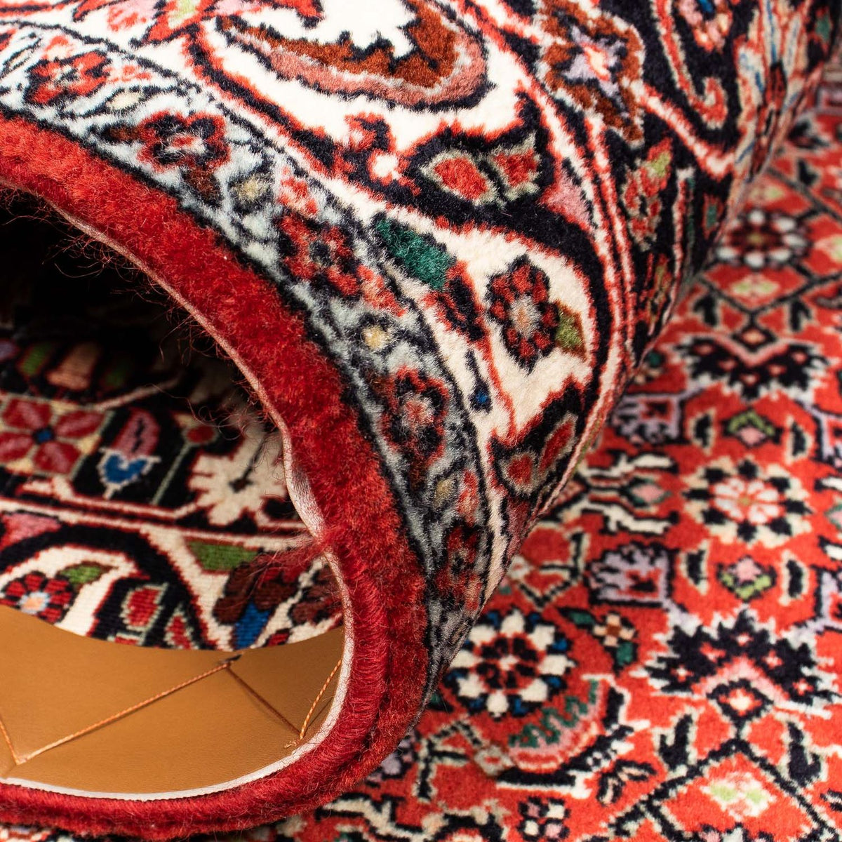 Alfombra persa - Bidjar - 403 x 298 cm - rojo oscuro