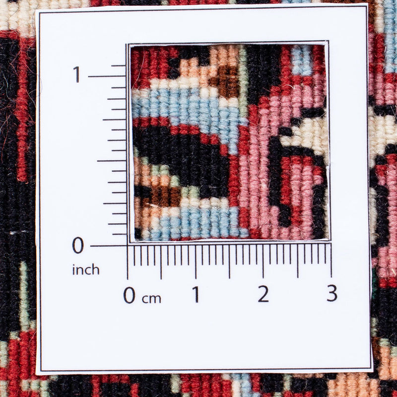 Alfombra persa - Bidjar - 296 x 250 cm - rojo oscuro