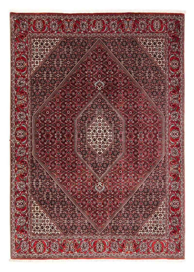 Alfombra persa - Bidjar - 235 x 170 cm - rojo oscuro