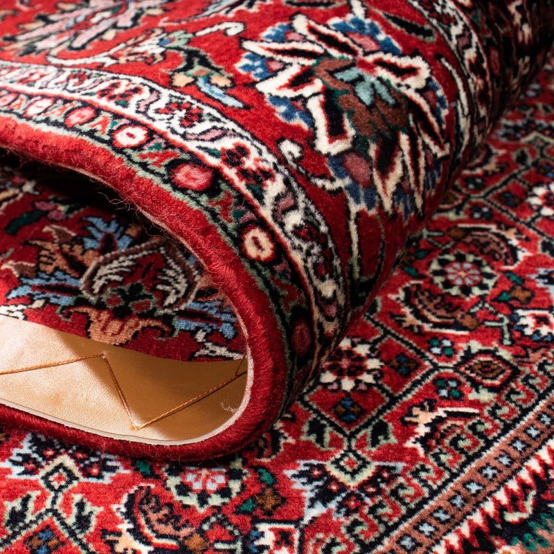 Alfombra persa - Bidjar - 235 x 170 cm - rojo oscuro
