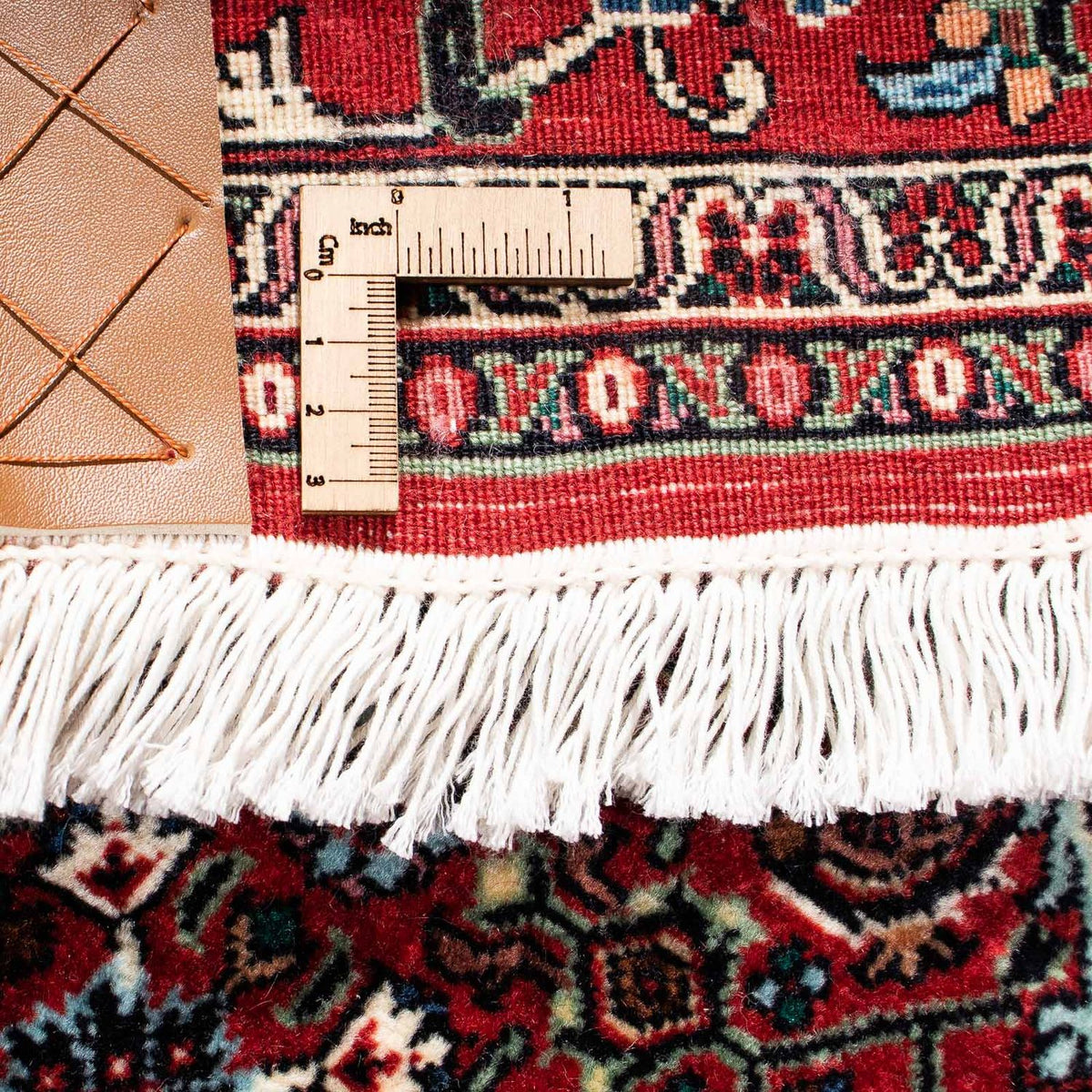 Alfombra persa - Bidjar - 235 x 170 cm - rojo oscuro