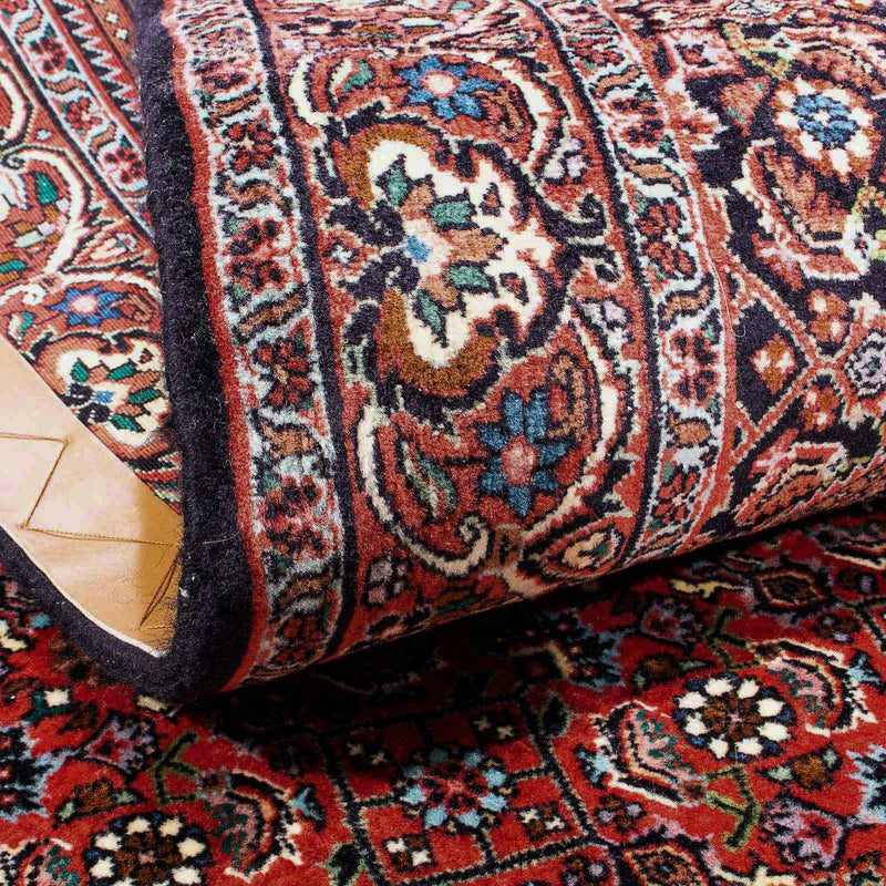 Alfombra persa - Bidjar - 183 x 110 cm - rojo