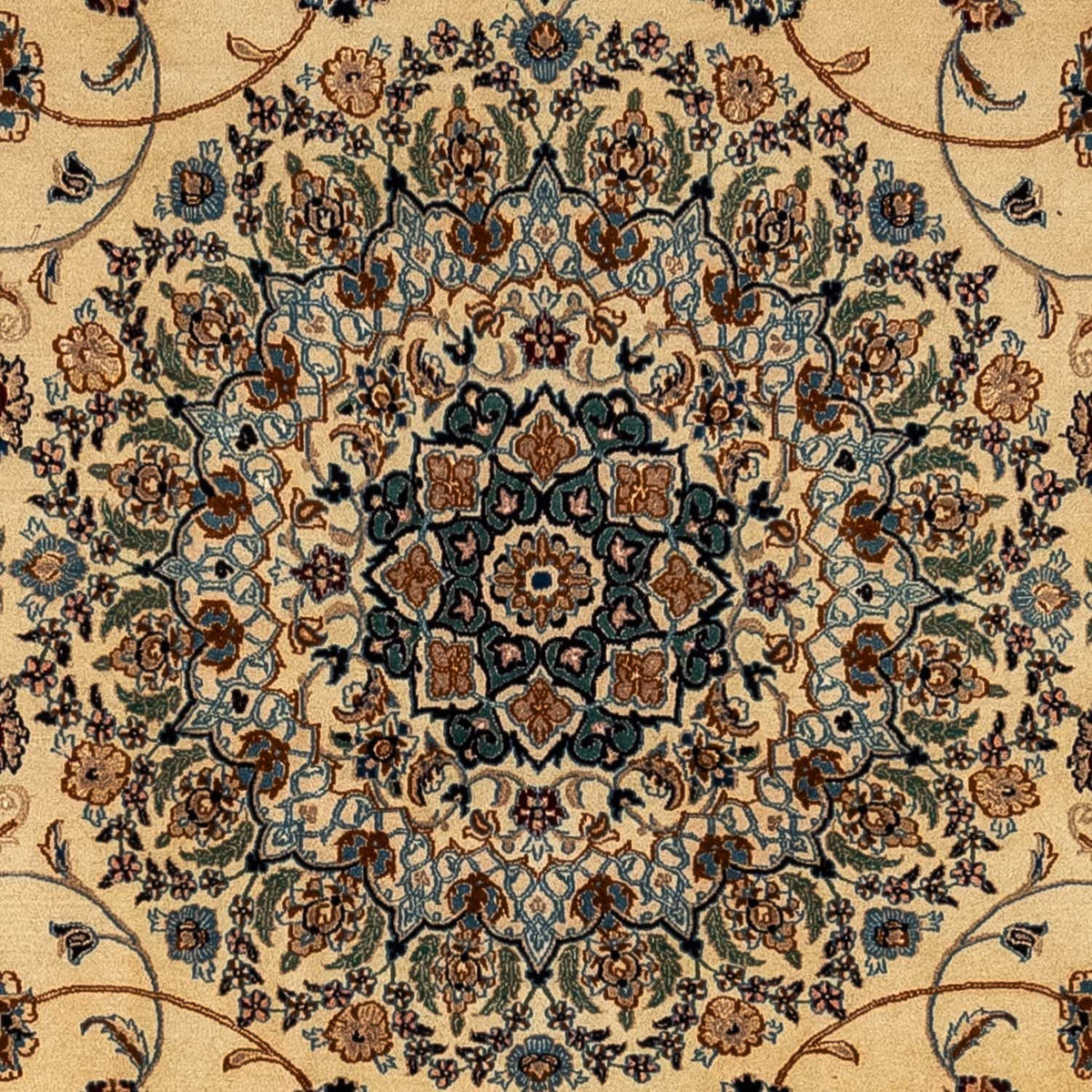 Alfombra Persa - Nain - Real - 337 x 250 cm - beige oscuro