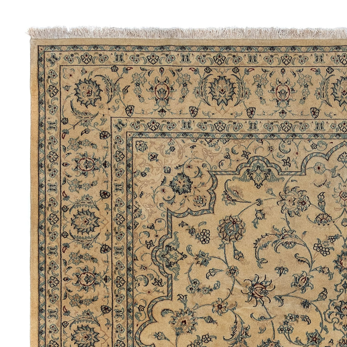 Alfombra Persa - Nain - Real - 344 x 250 cm - marrón claro