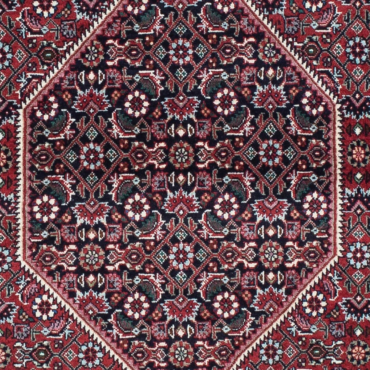Alfombra de pasillo Alfombra persa - Bidjar - 198 x 73 cm - rojo