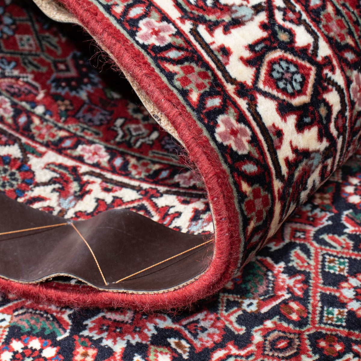 Alfombra de pasillo Alfombra persa - Bidjar - 198 x 73 cm - rojo