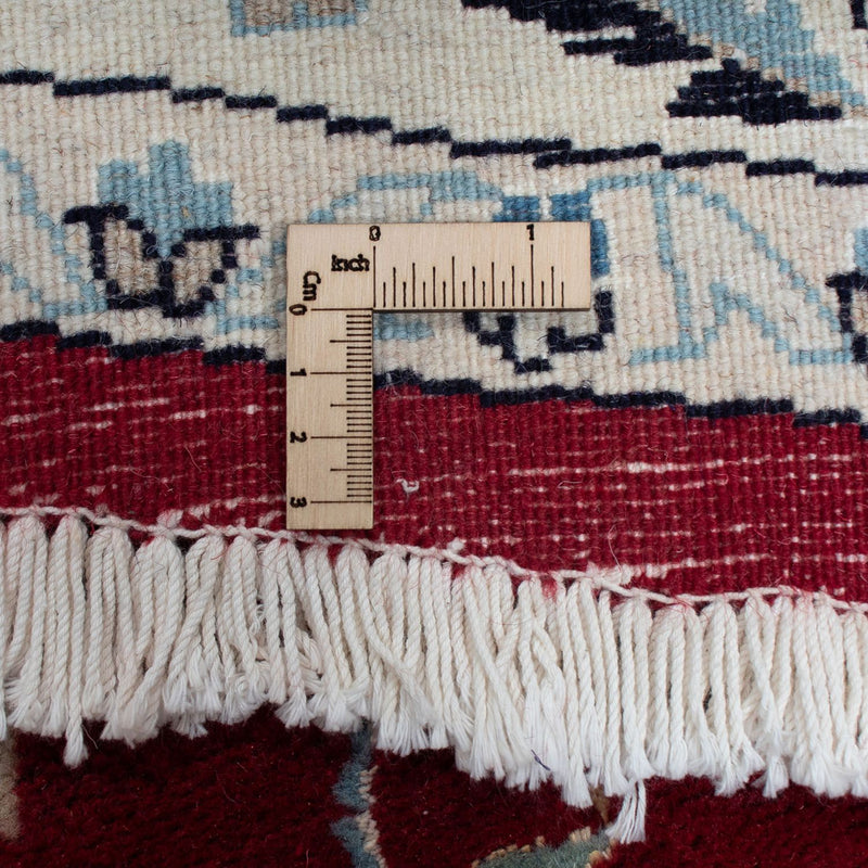 Alfombra persa - Nain redondo  - 250 x 250 cm - rojo oscuro