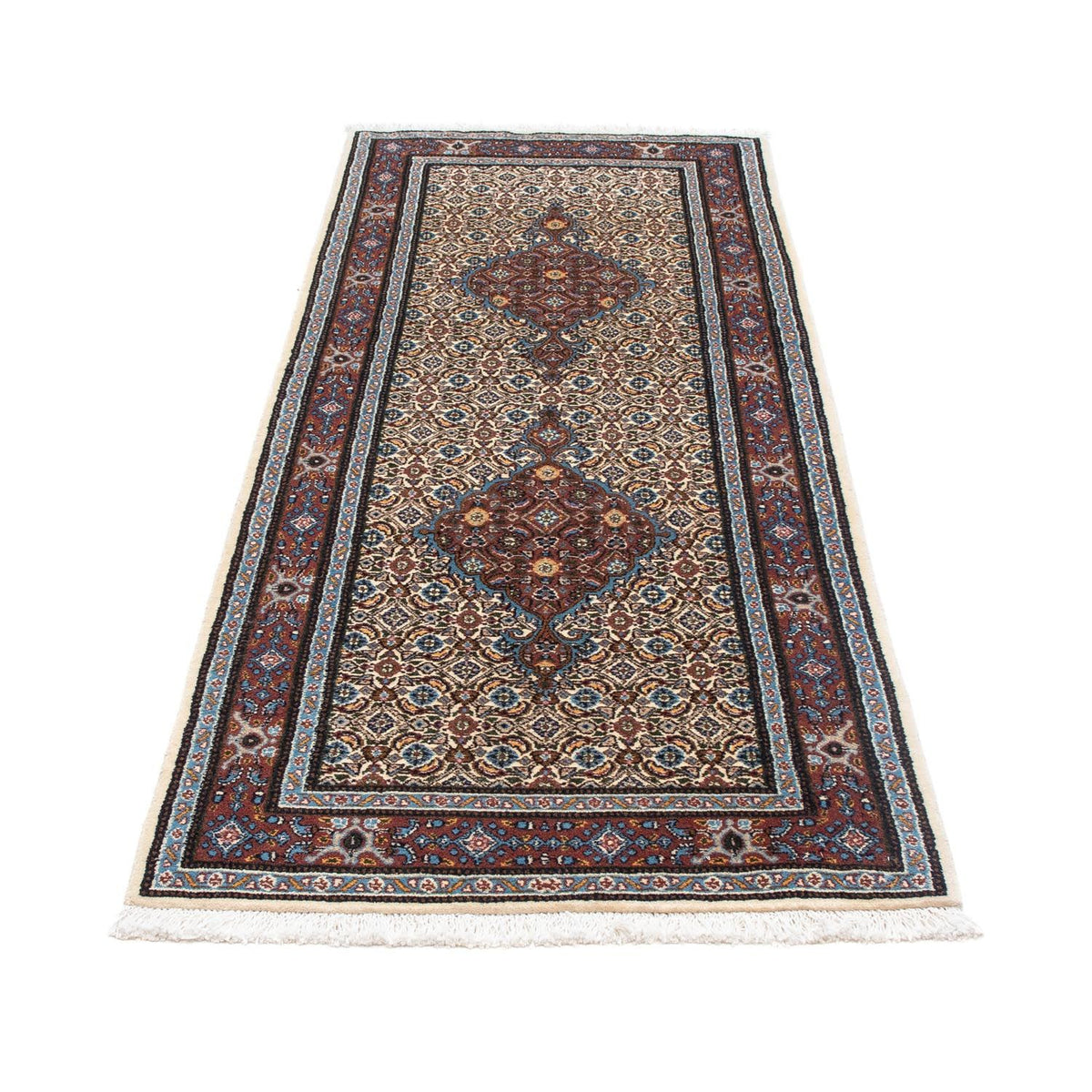 Alfombra de pasillo Alfombra persa - Clásica - 200 x 75 cm - beige