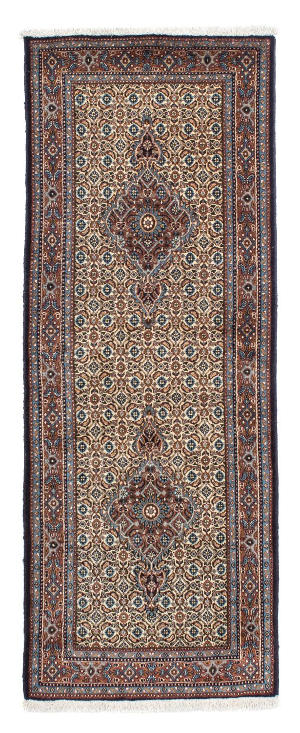 Alfombra de pasillo Alfombra persa - Clásica - 202 x 77 cm - beige