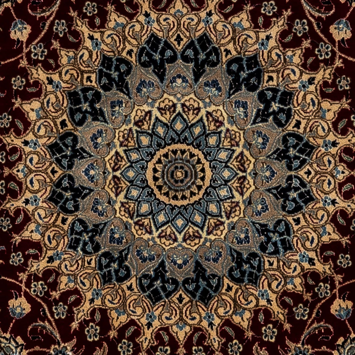 Alfombra Persa - Nain - Real - 344 x 248 cm - negro
