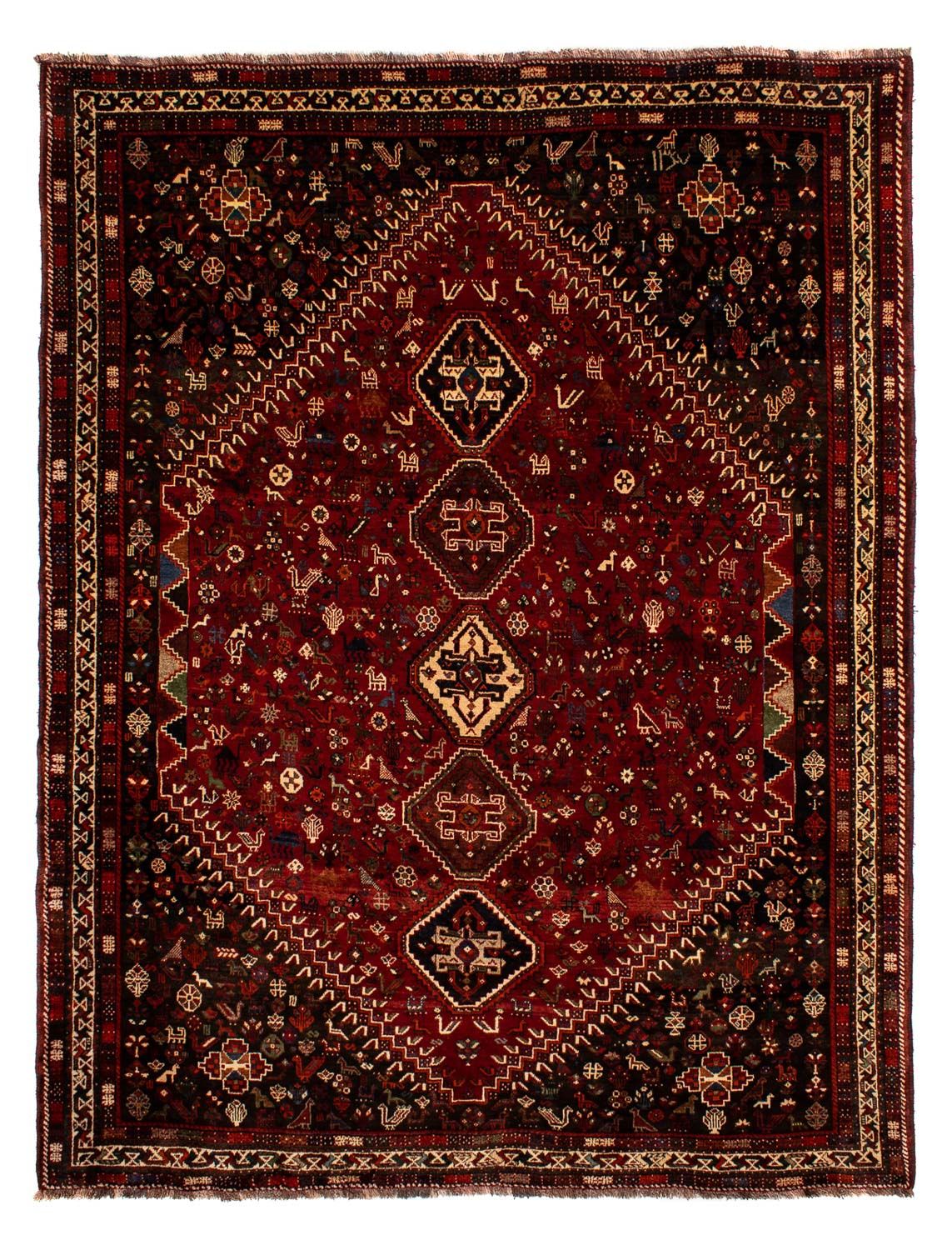 Alfombra persa - Nómada - 310 x 228 cm - rojo oscuro