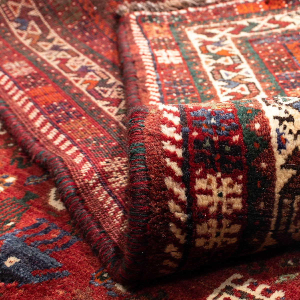 Alfombra persa - Nómada - 310 x 228 cm - rojo oscuro