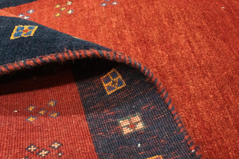 Alfombra de pasillo Alfombra Gabbeh - Loribaft Persa - 190 x 85 cm - rojo