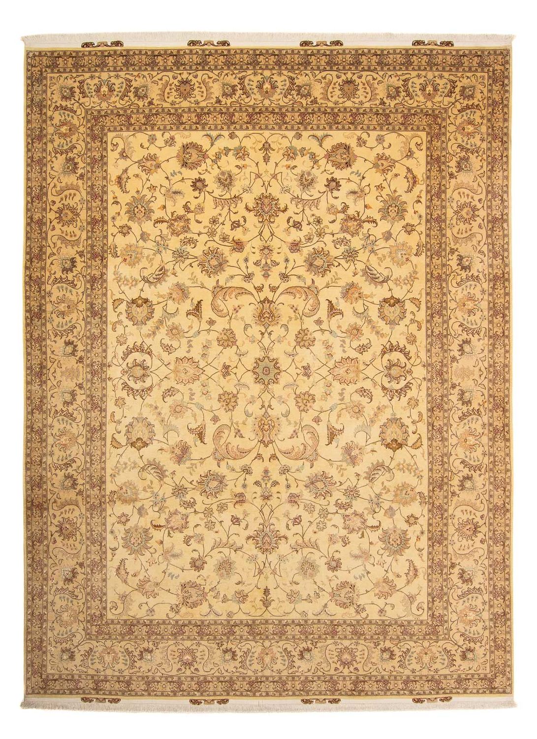 Alfombra Persa - Tabriz - Real - 393 x 298 cm - marrón claro