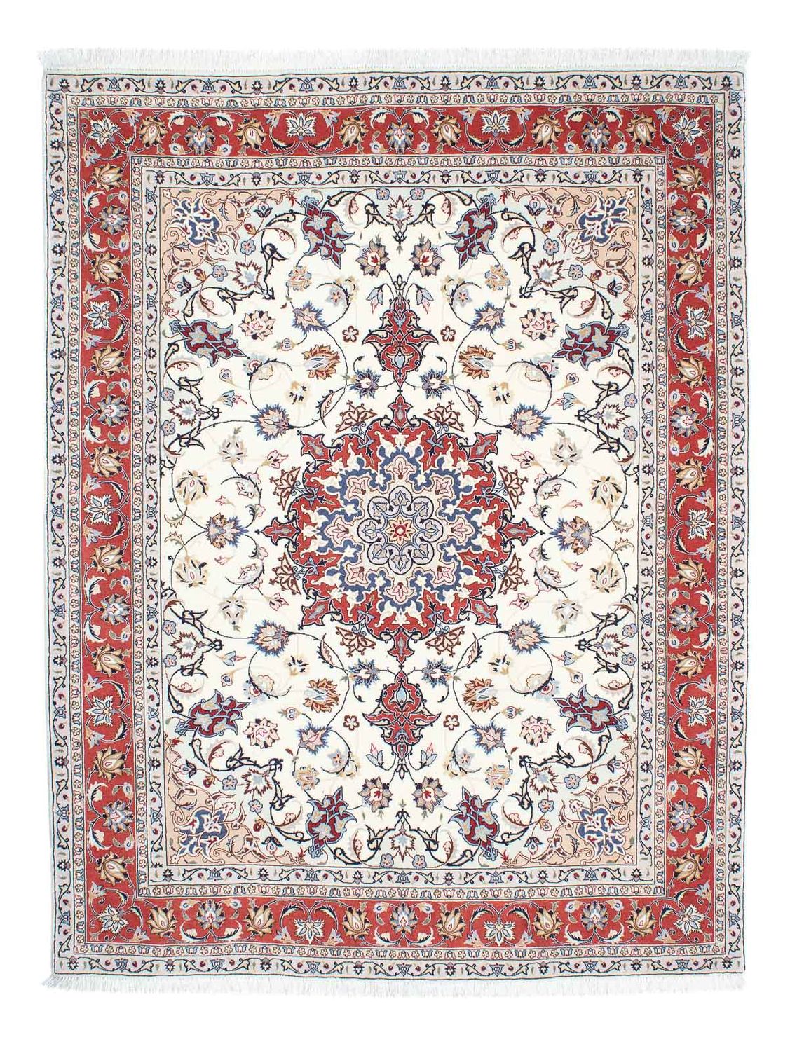Alfombra Persa - Tabriz - Real - 200 x 156 cm - beige