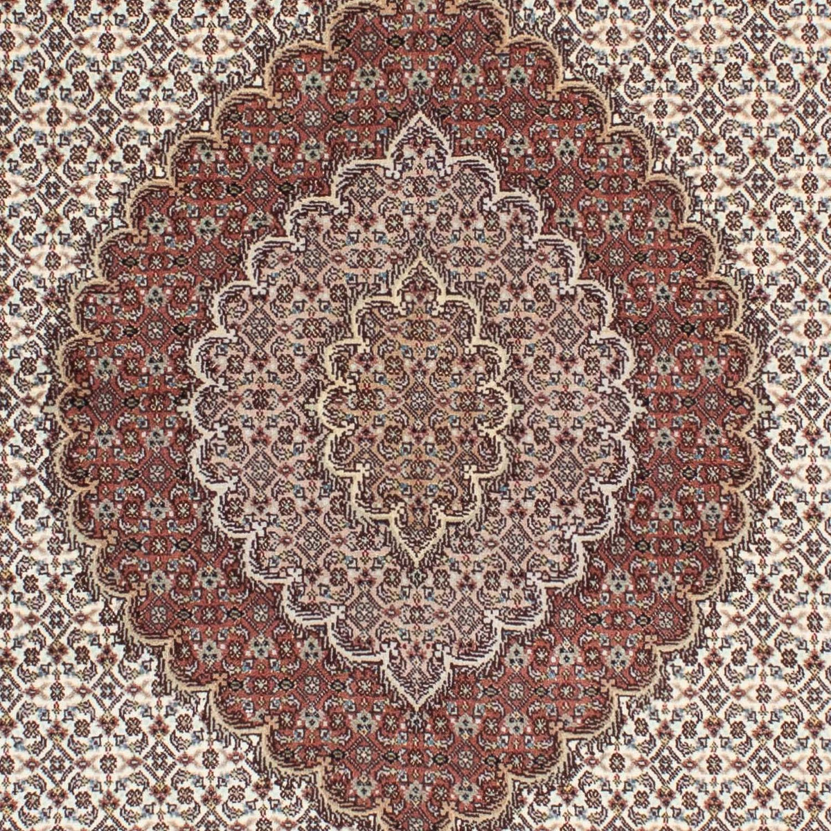 Alfombra Persa - Tabriz - Real - 205 x 153 cm - marrón claro