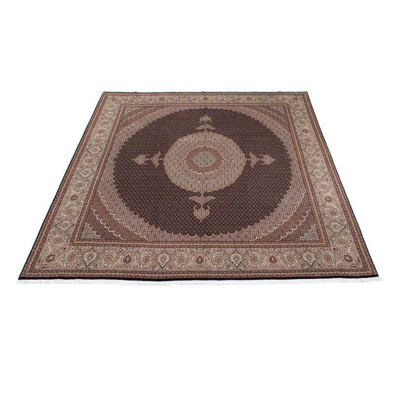 Alfombra persa - Tabriz cuadrado  - 315 x 298 cm - marrón oscuro