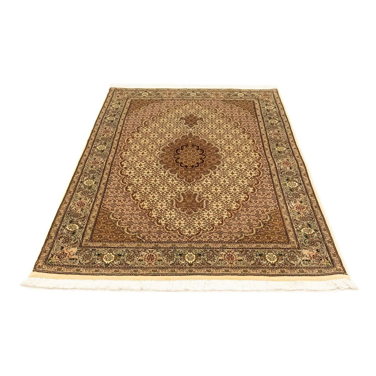 Alfombra Persa - Tabriz - Real - 154 x 102 cm - beige