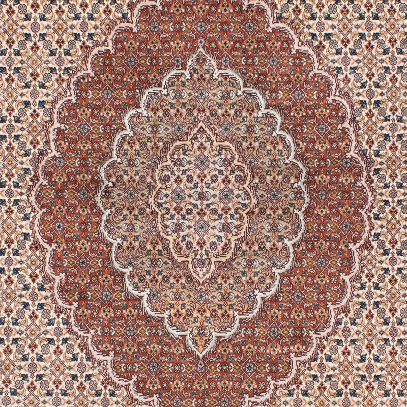 Alfombra persa - Tabriz - 202 x 150 cm - marrón claro