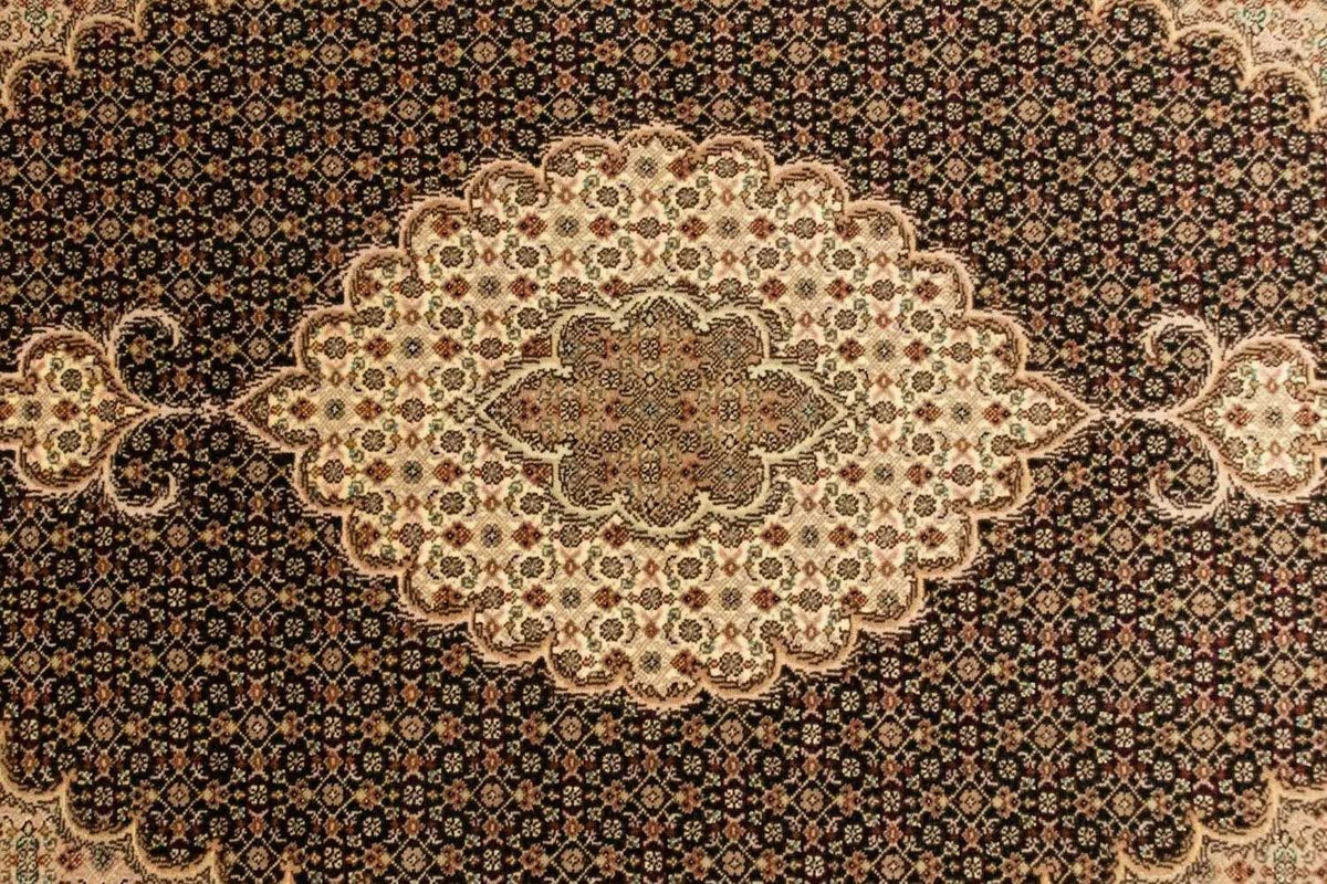 Alfombra Persa - Tabriz - Real - 152 x 100 cm - negro