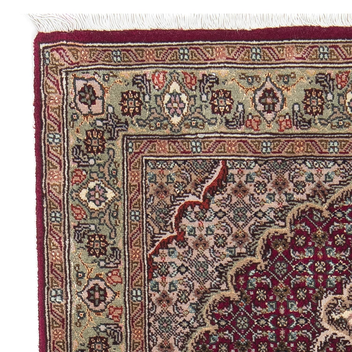 Alfombra Persa - Tabriz - Real - 95 x 61 cm - rojo oscuro