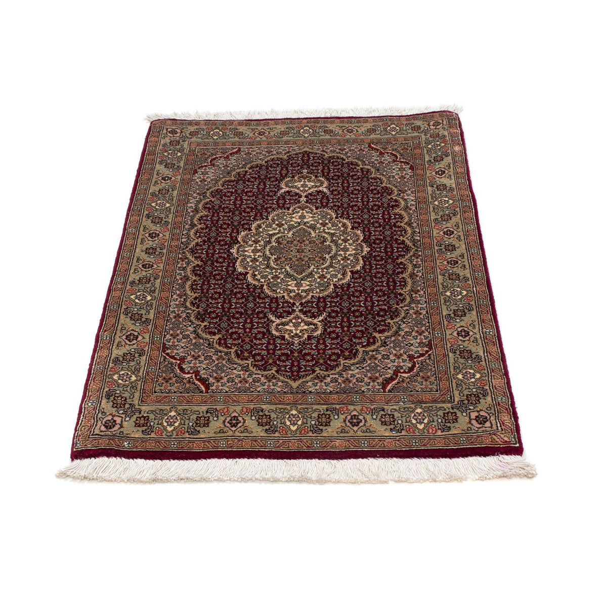 Alfombra Persa - Tabriz - Real - 95 x 61 cm - rojo oscuro