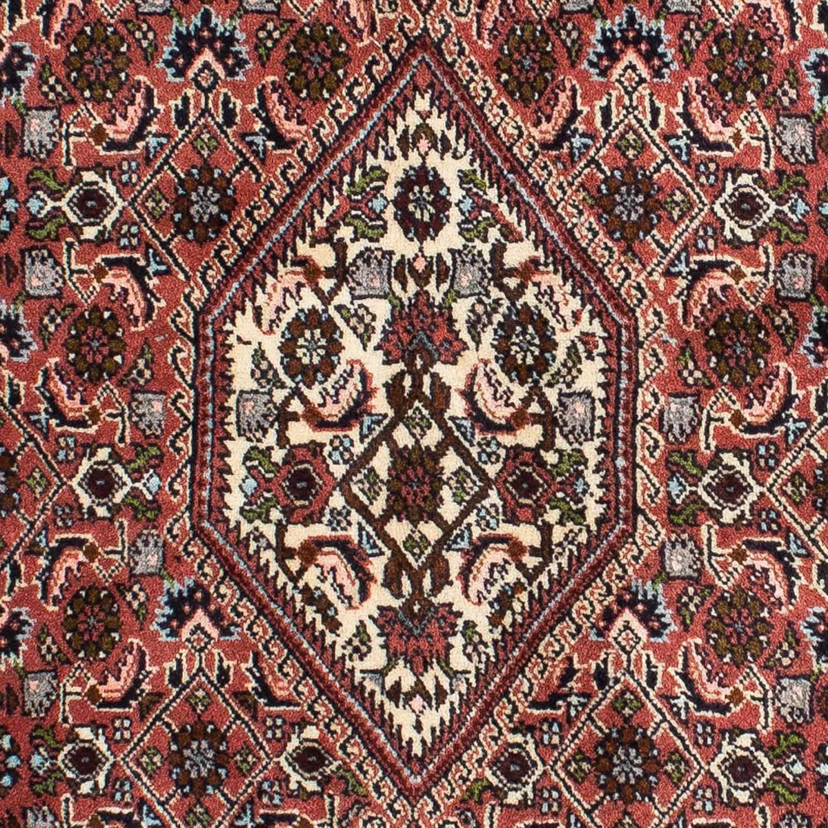 Alfombra persa - Bidjar - 200 x 141 cm - rojo