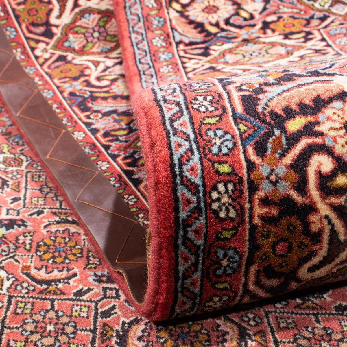 Alfombra persa - Bidjar - 246 x 170 cm - rojo oscuro