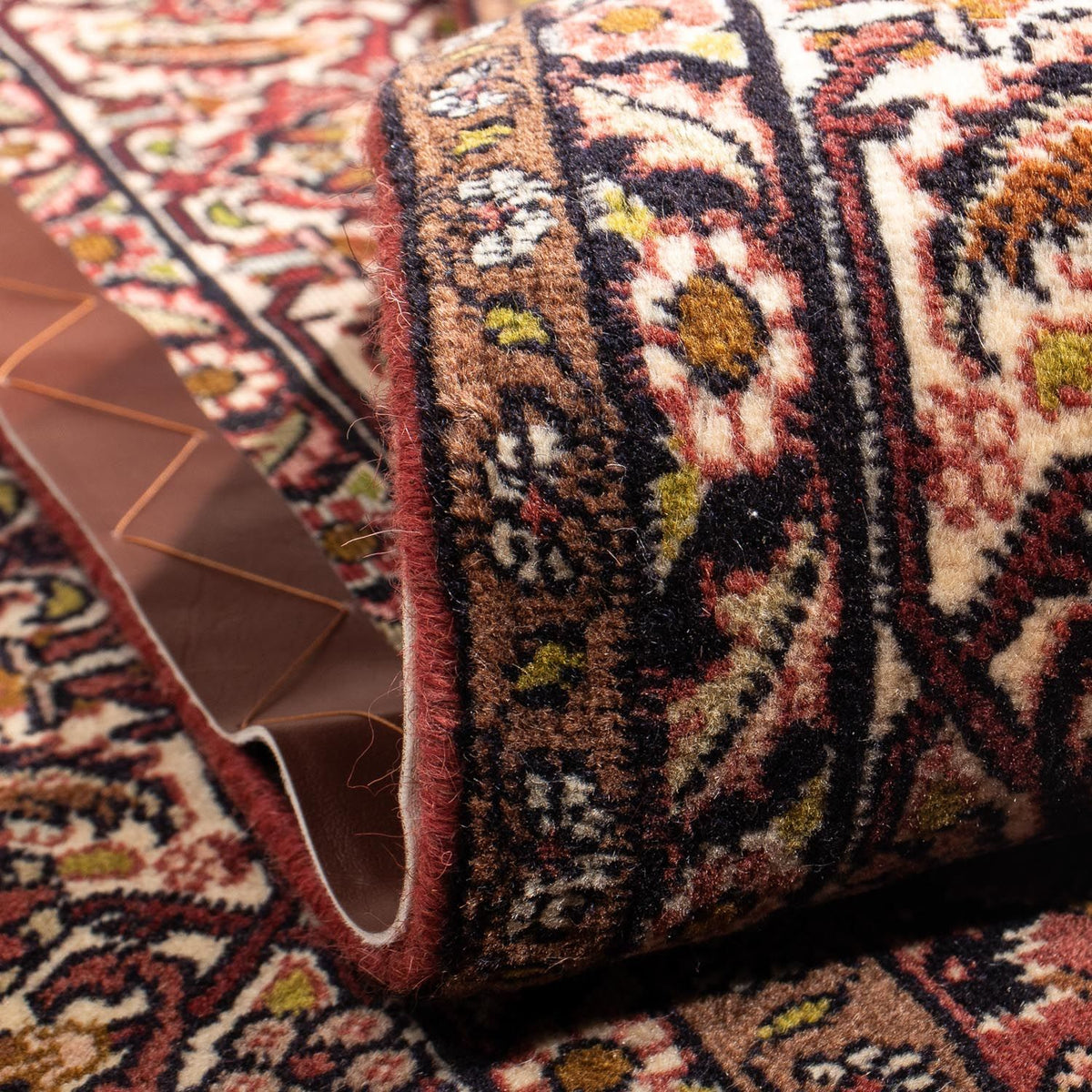 Alfombra persa - Bidjar cuadrado  - 200 x 195 cm - rojo claro