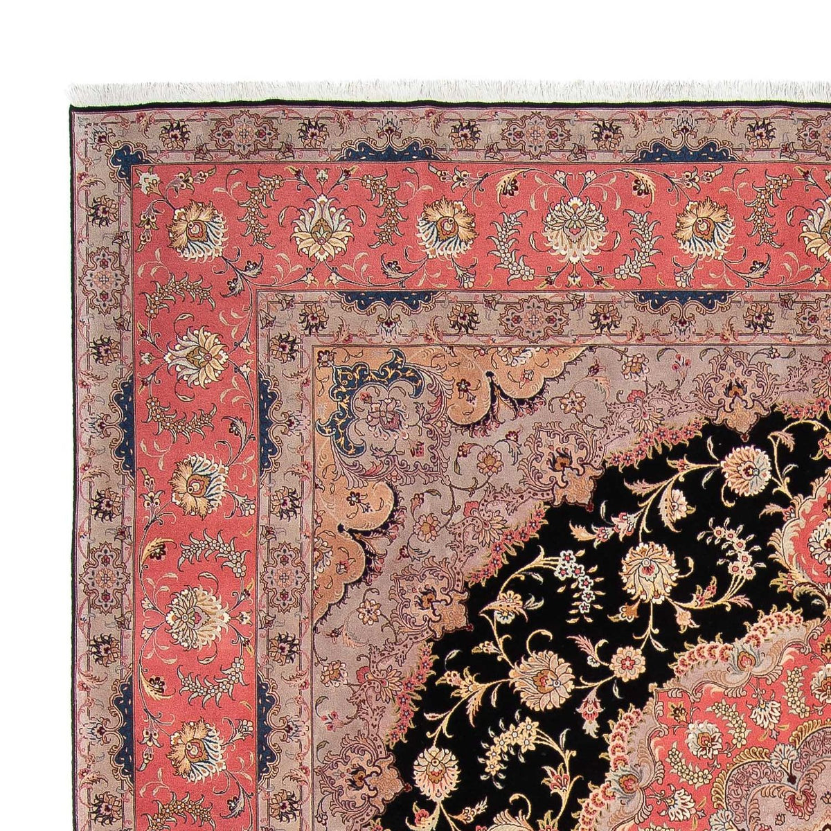Alfombra Persa - Tabriz - Real cuadrado - 300 x 290 cm - rojo