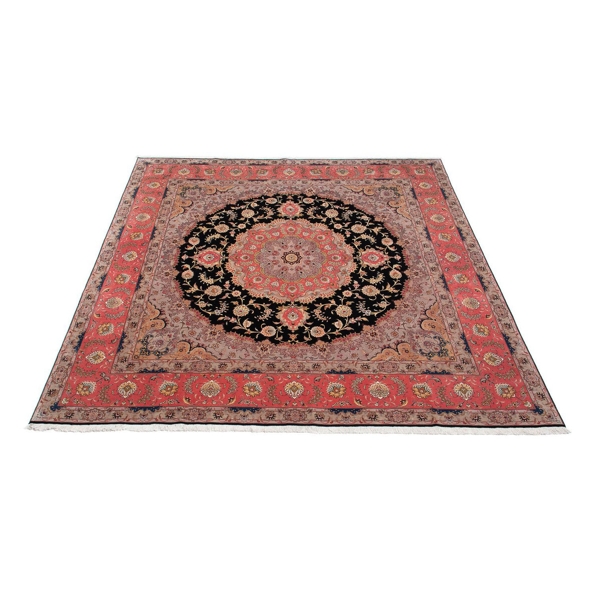 Alfombra Persa - Tabriz - Real cuadrado - 300 x 290 cm - rojo