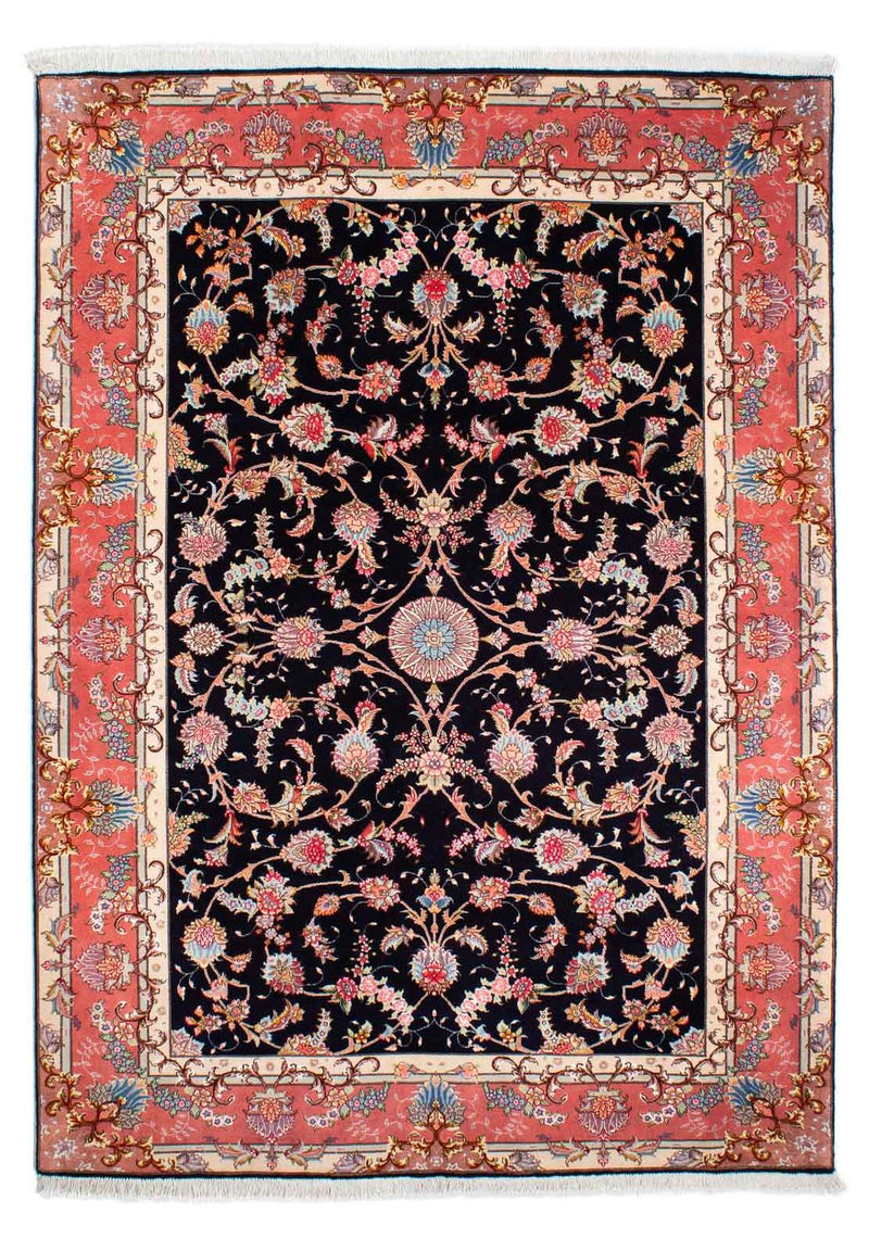 Alfombra Persa - Tabriz - Real - 238 x 172 cm - azul oscuro