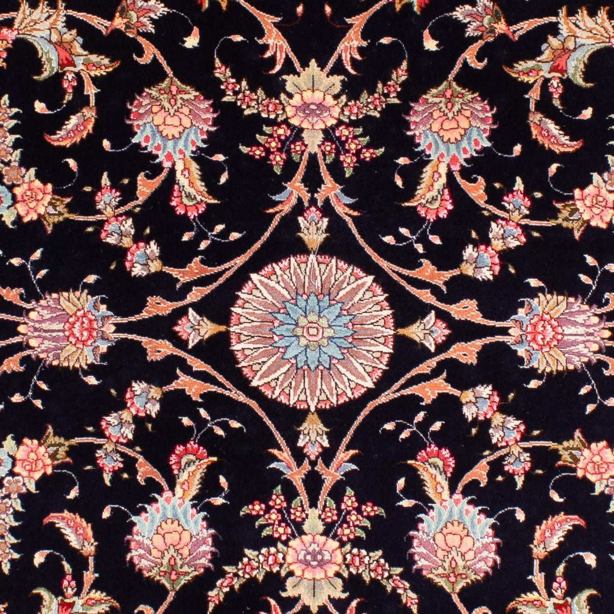 Alfombra Persa - Tabriz - Real - 238 x 172 cm - azul oscuro