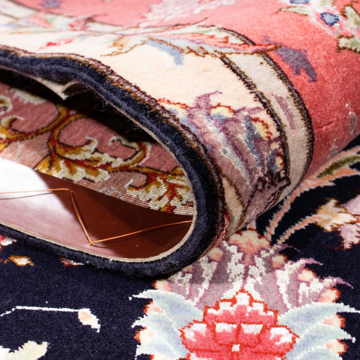 Alfombra Persa - Tabriz - Real - 238 x 172 cm - azul oscuro