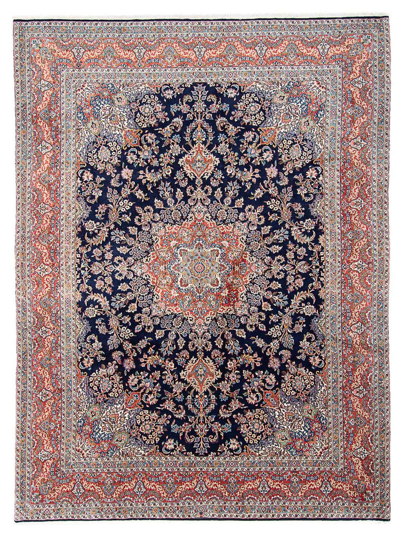 Alfombra persa - Real - 403 x 300 cm - azul oscuro