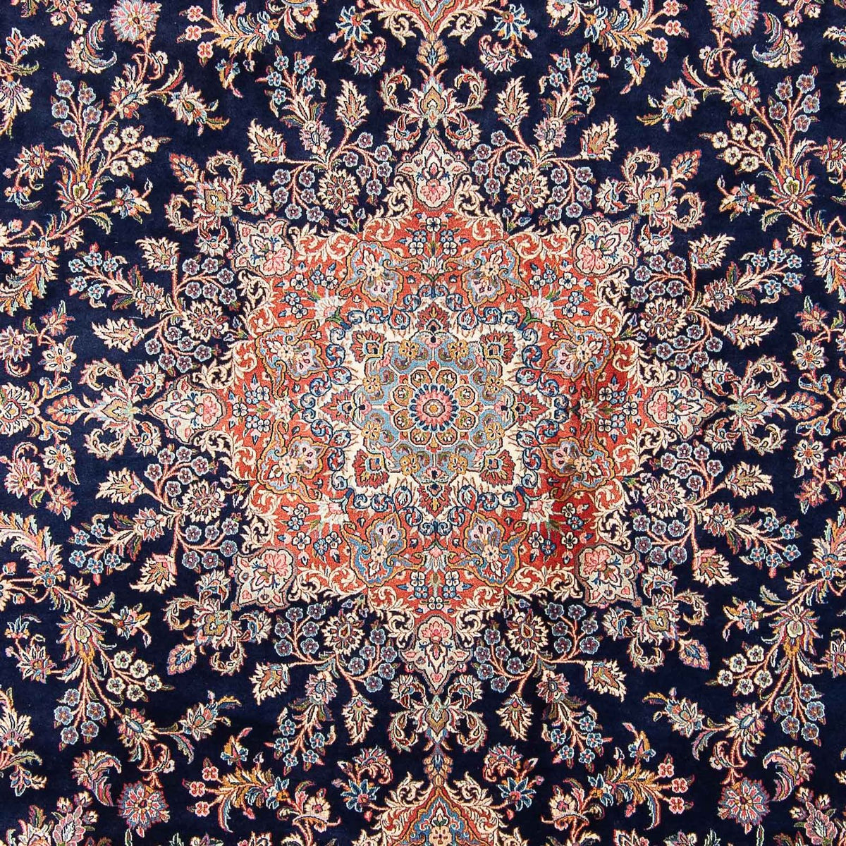Alfombra persa - Real - 403 x 300 cm - azul oscuro