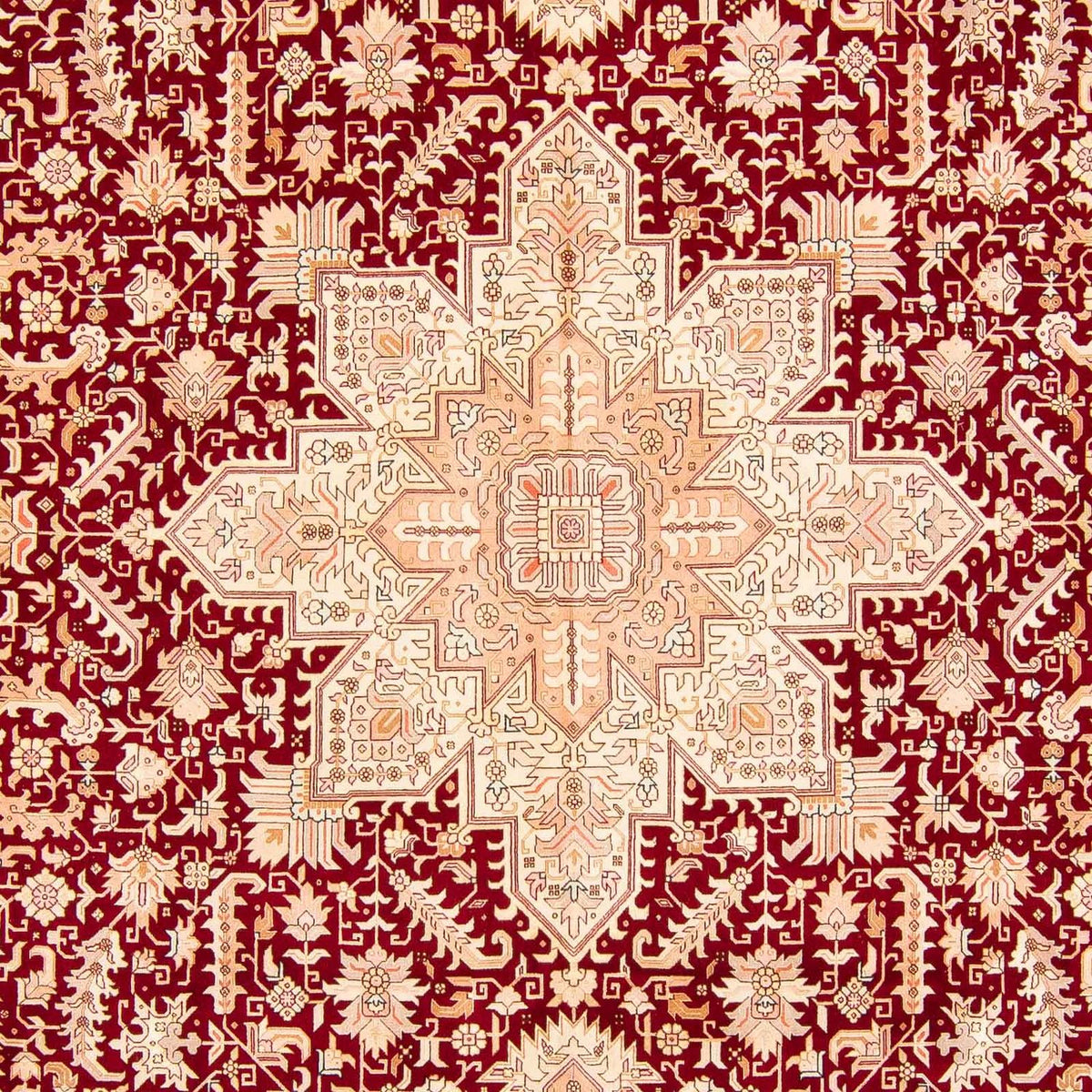 Alfombra Persa - Tabriz - Real - 400 x 298 cm - rojo oscuro