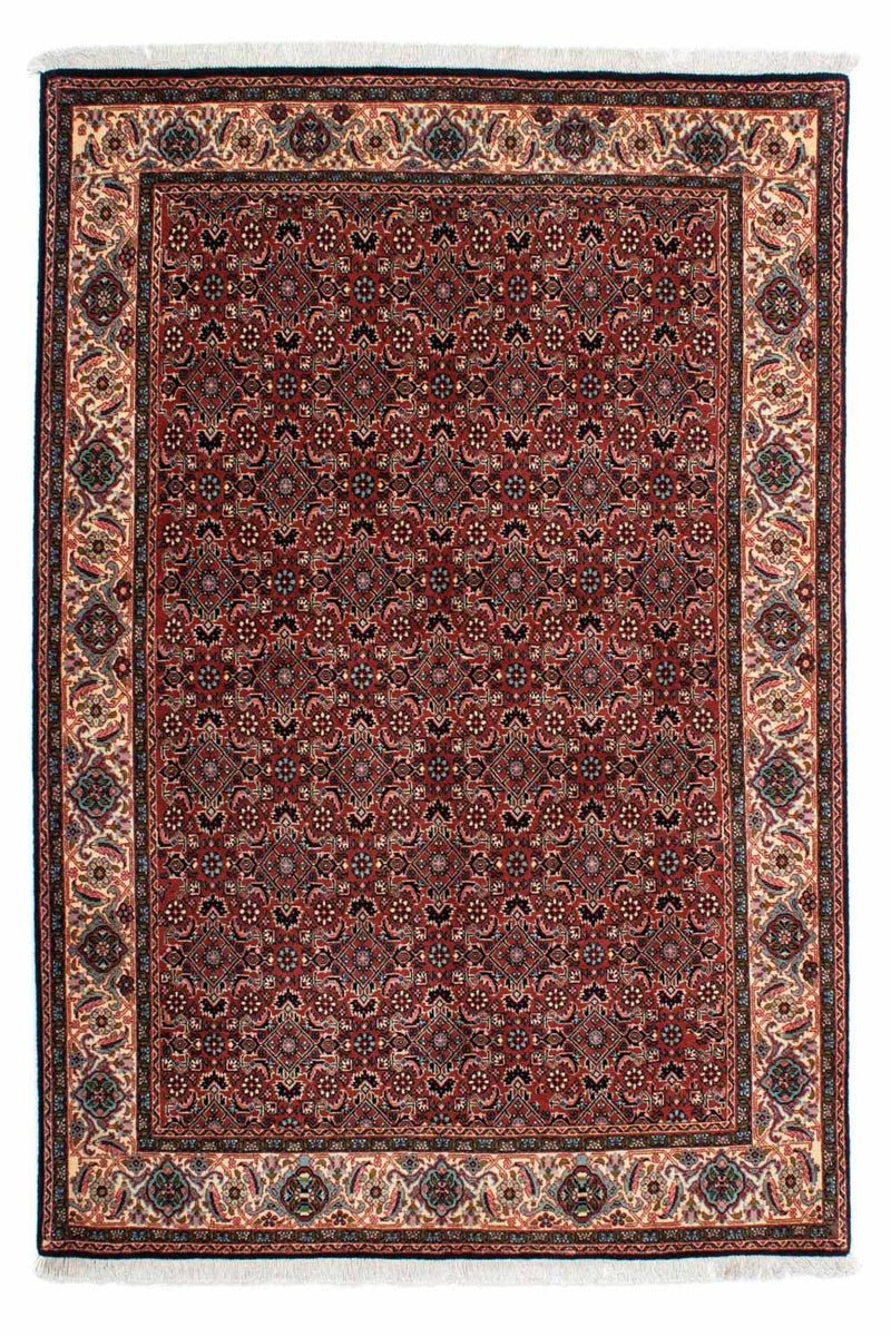 Alfombra persa - Bidjar - 203 x 138 cm - rojo