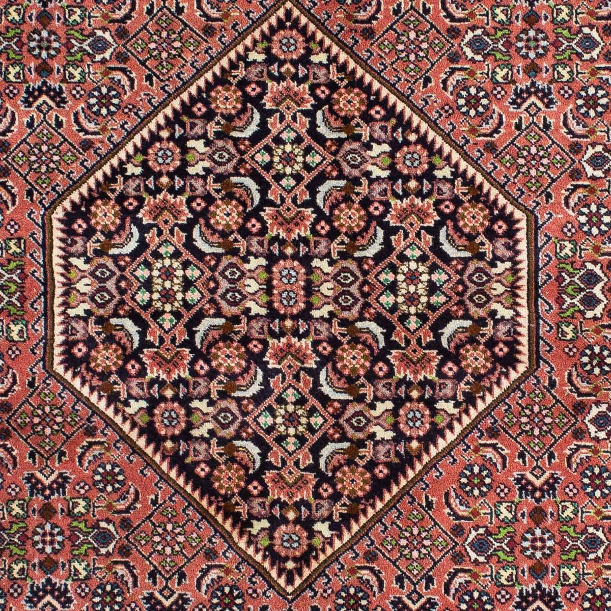 Alfombra persa - Bidjar - 234 x 142 cm - rojo