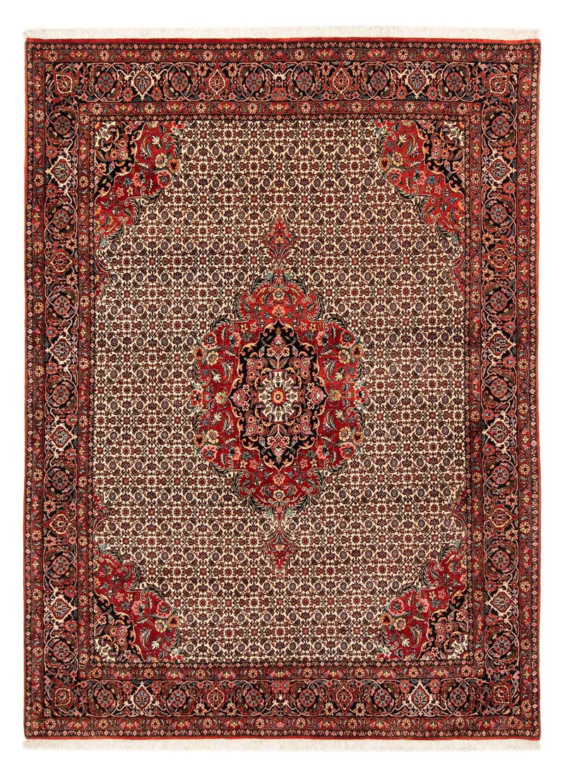 Alfombra persa - Bidjar - 258 x 200 cm - rojo oscuro