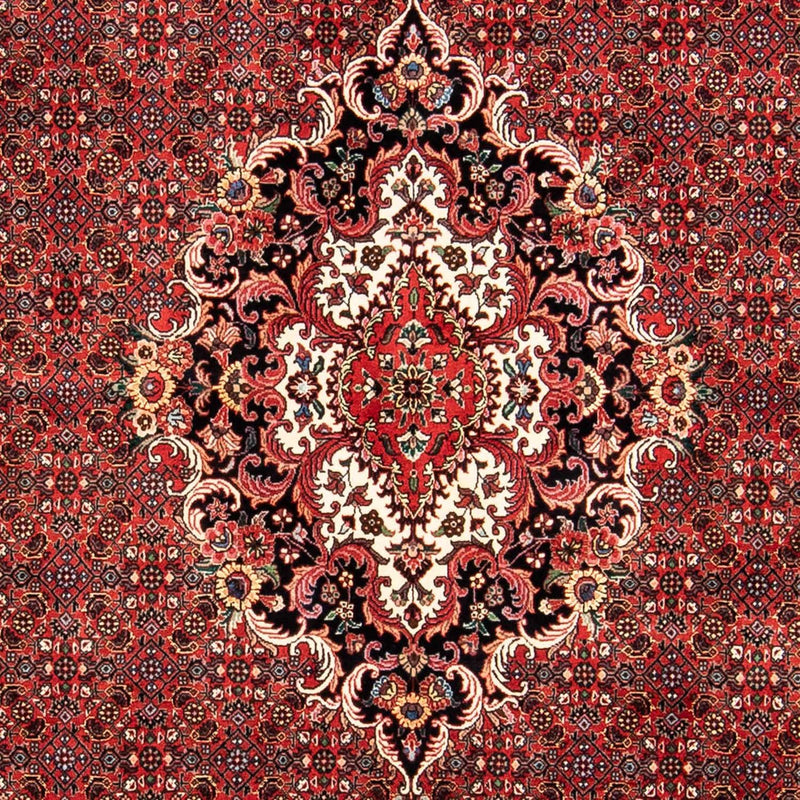 Alfombra persa - Bidjar - 233 x 168 cm - rojo oscuro
